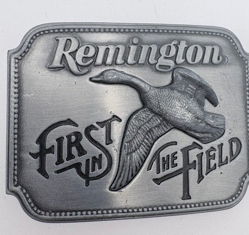 1980 Remington Canadian Goose Pewter Belt Buckle